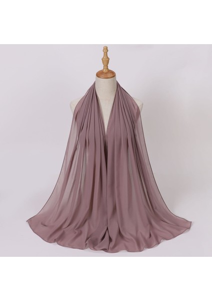 Eşarp Baş Bandı Yumuşak Degrade Renkli Stil Eşarp Geniş Yan Ince Şal (Yurt Dışından)