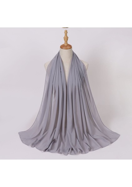 Eşarp Baş Bandı Yumuşak Degrade Renkli Stil Eşarp Geniş Yan Ince Şal (Yurt Dışından)