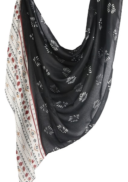 Eşarp Baş Bandı Yumuşak Degrade Renkli Stil Eşarp Geniş Yan Ince Şal (Yurt Dışından)