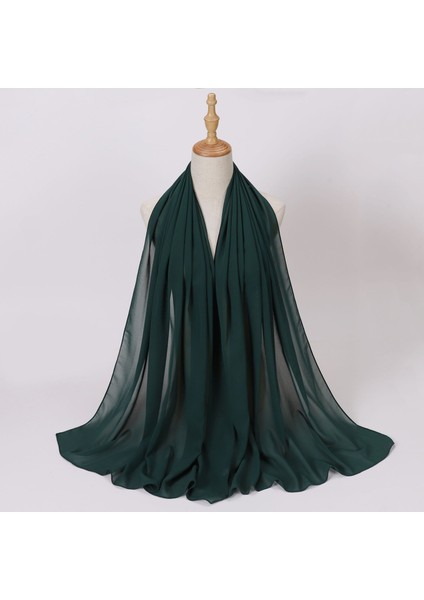 Eşarp Baş Bandı Yumuşak Degrade Renkli Stil Eşarp Geniş Yan Ince Şal (Yurt Dışından)