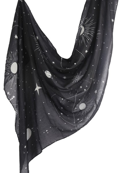 Eşarp Baş Bandı Yumuşak Degrade Renkli Stil Eşarp Geniş Yan Ince Şal (Yurt Dışından)