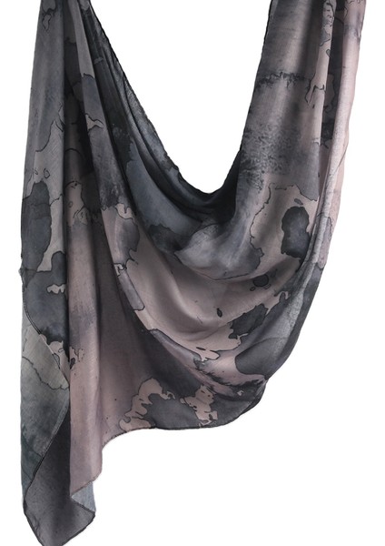 Eşarp Baş Bandı Yumuşak Degrade Renkli Stil Eşarp Geniş Yan Ince Şal (Yurt Dışından)