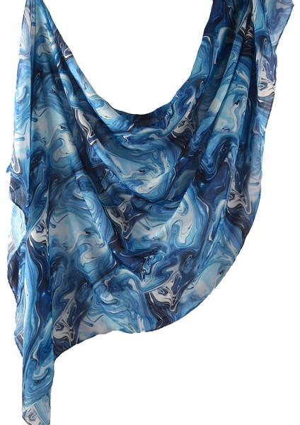 Eşarp Baş Bandı Yumuşak Degrade Renkli Stil Eşarp Geniş Yan Ince Şal (Yurt Dışından)