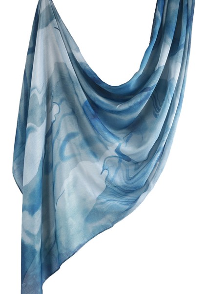 Eşarp Baş Bandı Yumuşak Degrade Renkli Stil Eşarp Geniş Yan Ince Şal (Yurt Dışından)