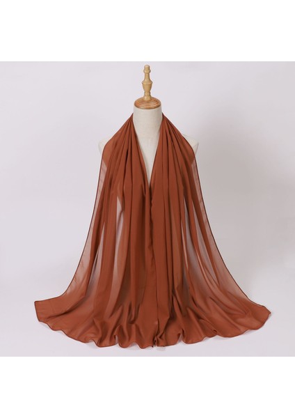 Eşarp Baş Bandı Yumuşak Degrade Renkli Stil Eşarp Geniş Yan Ince Şal (Yurt Dışından)