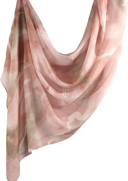 Eşarp Baş Bandı Yumuşak Degrade Renkli Stil Eşarp Geniş Yan Ince Şal (Yurt Dışından)