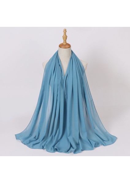 Eşarp Baş Bandı Yumuşak Degrade Renkli Stil Eşarp Geniş Yan Ince Şal (Yurt Dışından)