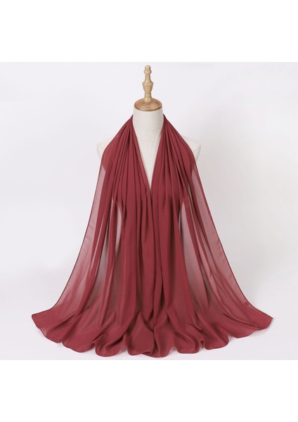 Eşarp Baş Bandı Yumuşak Degrade Renkli Stil Eşarp Geniş Yan Ince Şal (Yurt Dışından)