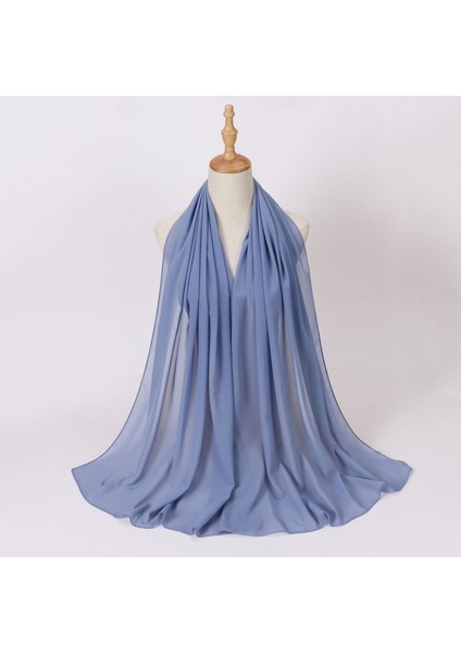 Eşarp Baş Bandı Yumuşak Degrade Renkli Stil Eşarp Geniş Yan Ince Şal (Yurt Dışından)