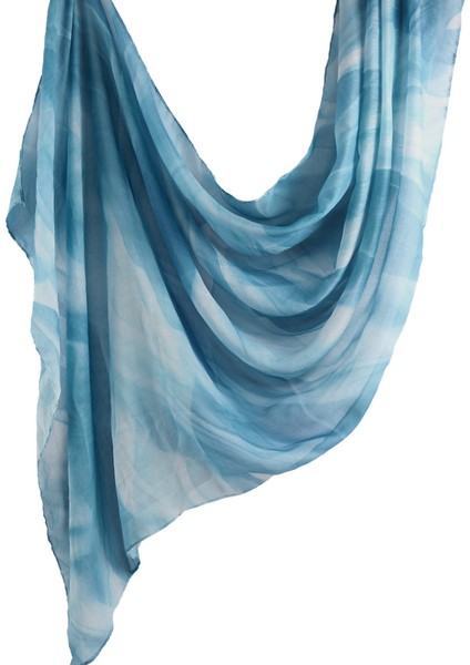 Eşarp Baş Bandı Yumuşak Degrade Renkli Stil Eşarp Geniş Yan Ince Şal (Yurt Dışından)