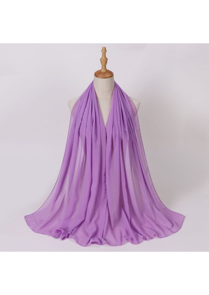 Eşarp Baş Bandı Yumuşak Degrade Renkli Stil Eşarp Geniş Yan Ince Şal (Yurt Dışından)