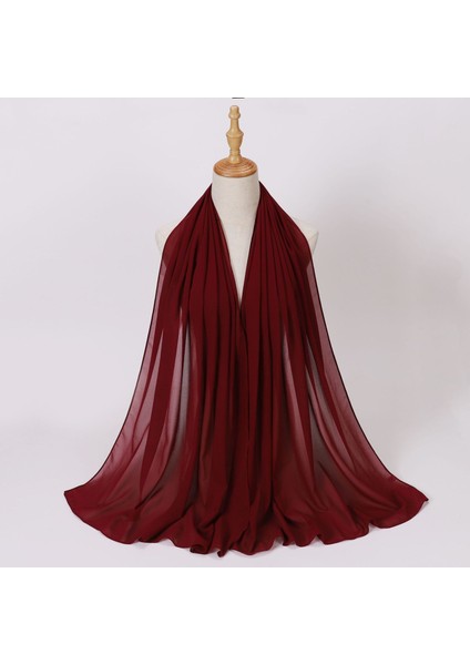 Eşarp Baş Bandı Yumuşak Degrade Renkli Stil Eşarp Geniş Yan Ince Şal (Yurt Dışından)