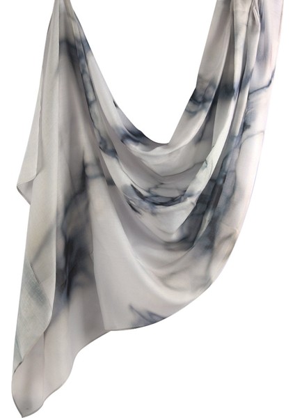 Eşarp Baş Bandı Yumuşak Degrade Renkli Stil Eşarp Geniş Yan Ince Şal (Yurt Dışından)