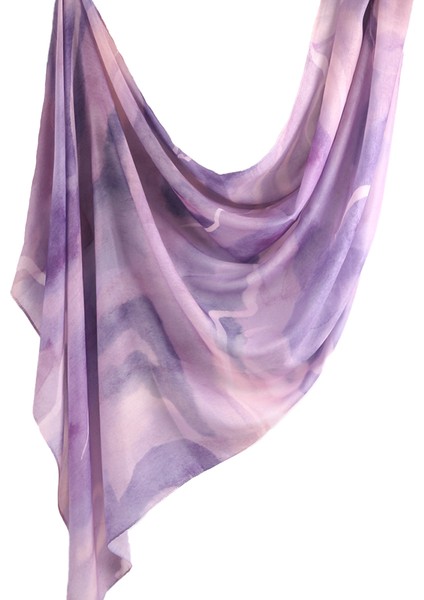 Eşarp Baş Bandı Yumuşak Degrade Renkli Stil Eşarp Geniş Yan Ince Şal (Yurt Dışından)