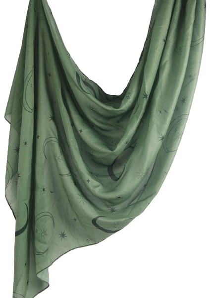 Eşarp Baş Bandı Yumuşak Degrade Renkli Stil Eşarp Geniş Yan Ince Şal (Yurt Dışından)