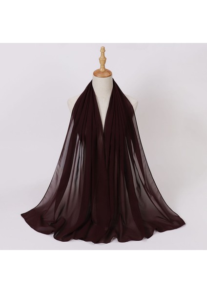 Eşarp Baş Bandı Yumuşak Degrade Renkli Stil Eşarp Geniş Yan Ince Şal (Yurt Dışından)