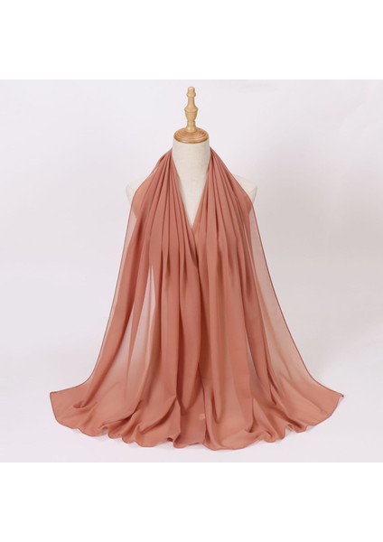 Eşarp Baş Bandı Yumuşak Degrade Renkli Stil Eşarp Geniş Yan Ince Şal (Yurt Dışından)