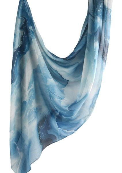 Eşarp Baş Bandı Yumuşak Degrade Renkli Stil Eşarp Geniş Yan Ince Şal (Yurt Dışından)