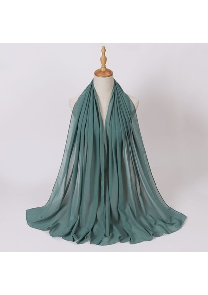 Eşarp Baş Bandı Yumuşak Degrade Renkli Stil Eşarp Geniş Yan Ince Şal (Yurt Dışından)