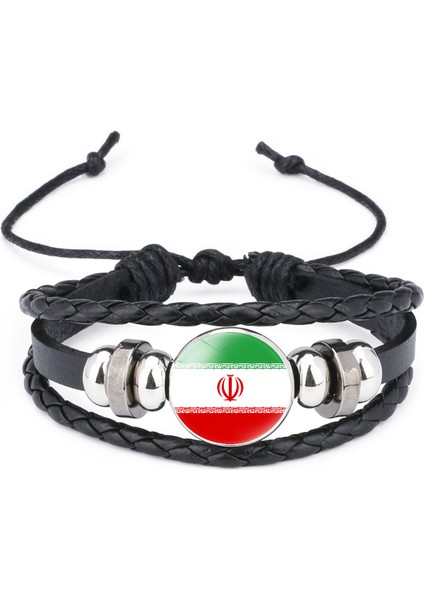 Çok Katmanlı Örgülü Bileklik Sığır Derisi Bileklik Siyah El Yapımı Bileklik Öne Çıkan Desenler (Yurt Dışından)