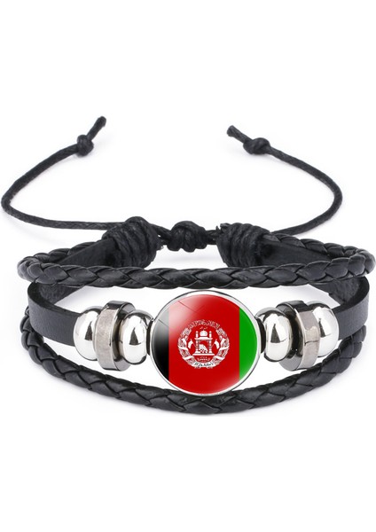 Çok Katmanlı Örgülü Bileklik Sığır Derisi Bileklik Siyah El Yapımı Bileklik Öne Çıkan Desenler (Yurt Dışından)