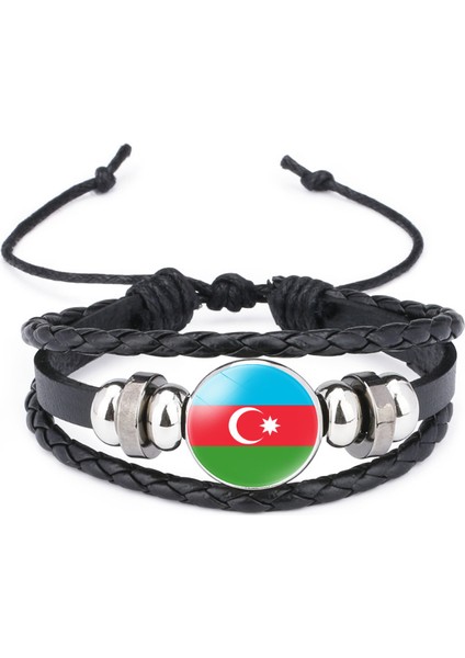 Çok Katmanlı Örgülü Bileklik Sığır Derisi Bileklik Siyah El Yapımı Bileklik Öne Çıkan Desenler (Yurt Dışından)