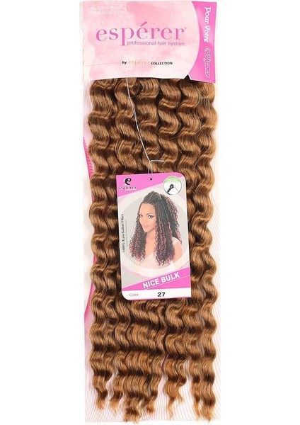 Nice Bulk Afro Su Dalgası Saç - Karamel