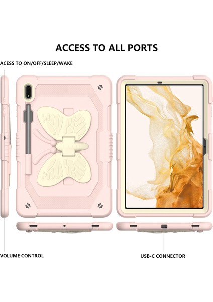 Samsung Galaxy Tab S8+ / S7+ Için Standlı Tablet Kılıfı (Yurt Dışından) fiyatları