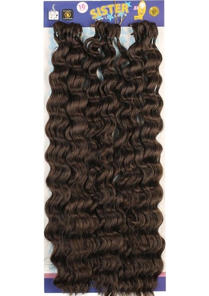Sister Afro Dalgası Saç - Kumral 6
