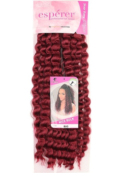 Nice Bulk Afro Su Dalgası Saç - Kızıl