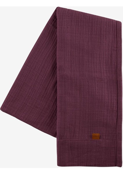 Müslin Runner Bordo 50 x 160