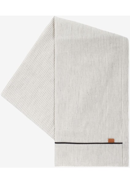 Linen Runner Kirik Beyaz/siyah Cizgili 45 x 160