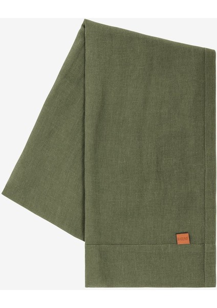 Linen Runner Haki 45 x 250