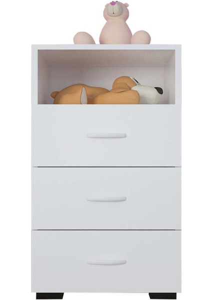 Irmak 45 cm Dar 3 Çekmeceli Şifonyer, komidin