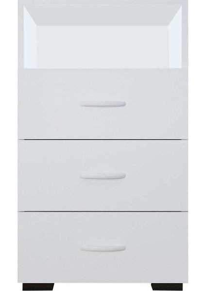 Irmak 45 cm Dar 3 Çekmeceli Şifonyer, komidin