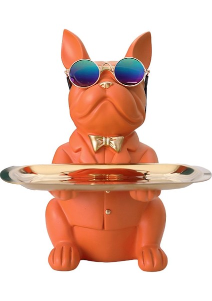 Icı Heykel Figürleri Ş Tuşları Depolama Süslemeler Hediye Turuncu 19X20X23.5CM (Yurt Dışından) fiyatları