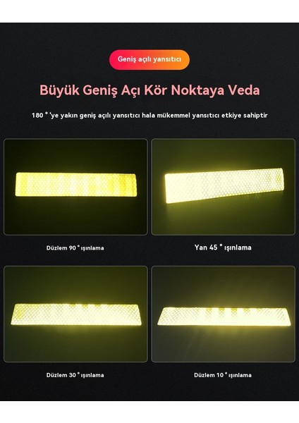Araba Yansıtıcıçıkartma Gece Arkaçarpışma Önleyici Arabaçıkartmasıdekoratif Arkaçarpışma Önleyici Gece Uyarışaretişıkçıkartma (Yurt Dışından) fiyatları