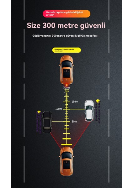 Araba Yansıtıcıçıkartma Gece Arkaçarpışma Önleyici Arabaçıkartmasıdekoratif Arkaçarpışma Önleyici Gece Uyarışaretişıkçıkartma (Yurt Dışından) modelleri
