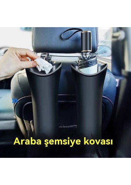Araba Iç Şemsiye Depolama Kovası Araba Asılı Katlanır Şemsiye Kapağı Bardak Çok Fonksiyonlu Depolama Kovası (Yurt Dışından) fiyatları