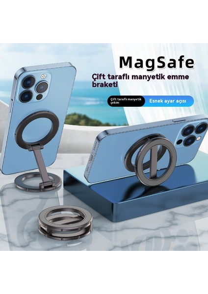 Çift Kafalı Araba Navigasyon Manyetik Cep Telefonu Tutucu Çift Taraflı Araba Malzemeleri Metal Araba Cep Telefonu (Yurt Dışından) fiyatları