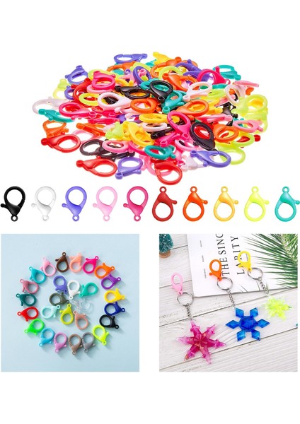 100PCS Snap Clips Istakoz Pençe I, I, I Çok (Yurt Dışından)