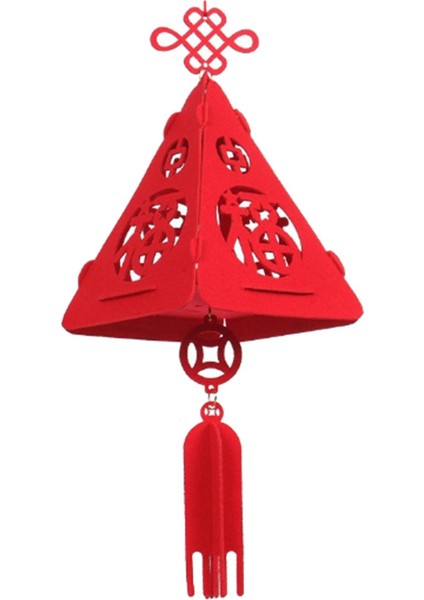 2 Üçgen Çin , 3D , Lucky Red Fu (Yurt Dışından)