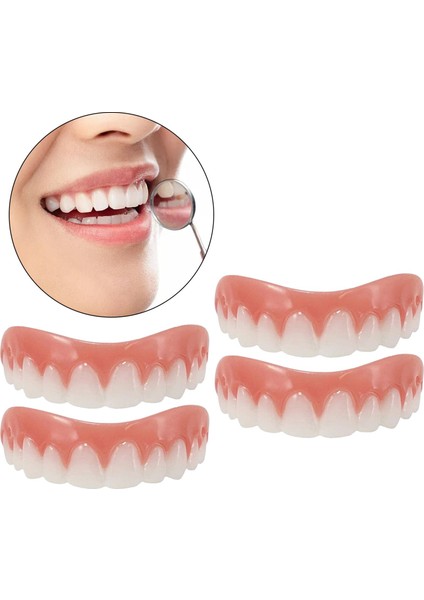 Anında Gülen Sahte Kaplamalar Sahte Diş Kaplama 4'lü (Yurt Dışından) modelleri