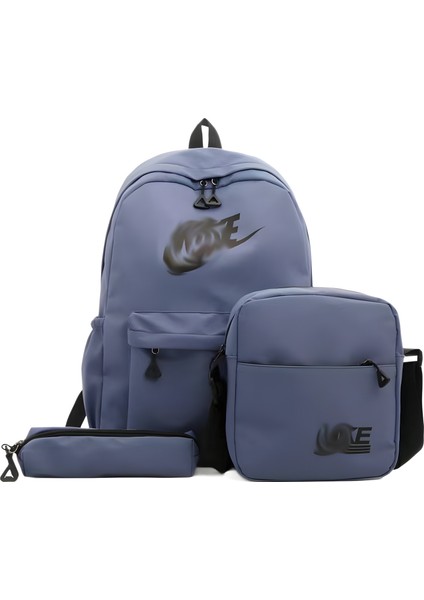 Yeni Üç Parçalı Sırt Çantası, Üniversite Öğrencileri Için Okul Çantası, Eğlence Seyahat Spor Çantası (Yurt Dışından)