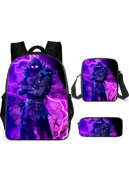 Öğrenci Okul Çantası Üç Parçalı Okul Çantası Kalem Çantası Sırt Çantası (Yurt Dışından)