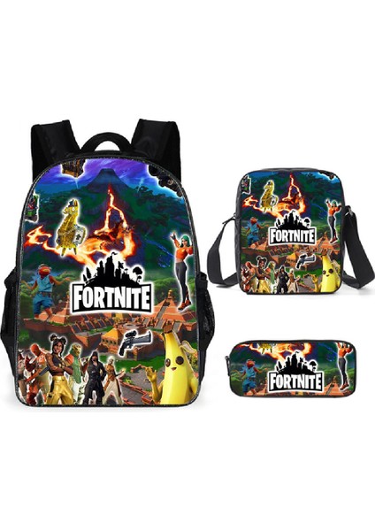 Öğrenci Okul Çantası Üç Parçalı Okul Çantası Kalem Çantası Sırt Çantası (Yurt Dışından)