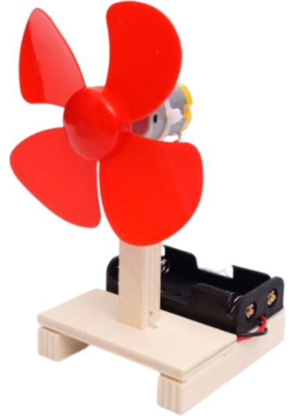 Çocuk Dönüyor, Dıy Electric Fan 4 Iq Eğ , Kırmızı (Yurt Dışından)