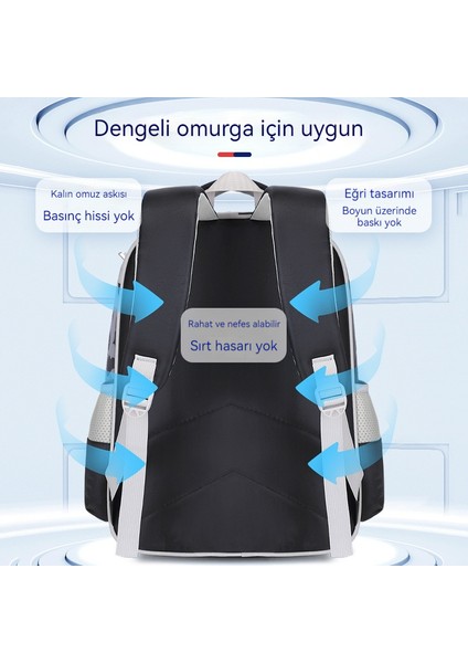 Ilkokul Öğrencileri Için Yeni Sırt Çantası 2 Ila 5 Sınıf Iki Parçalı Sırt Çantası Okul Çantası (Yurt Dışından)