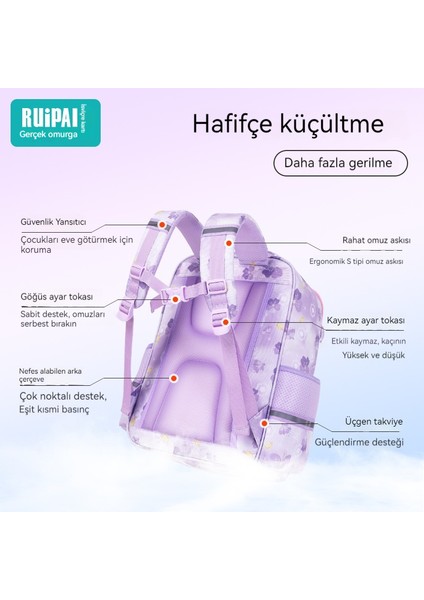 Okul Çantası Çocuk Okul Çantası Ilkokul Öğrencileri Kız 3-6. Sınıf Hafif Su Geçirmez Yeni Çizgi Film Kadın Okul Çantası (Yurt Dışından)