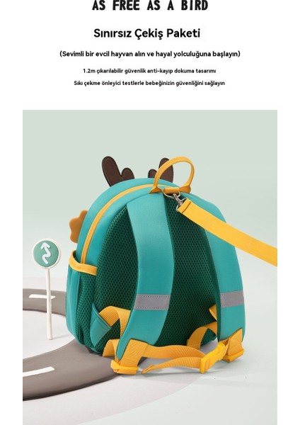 Yeni Çocuk Anaokulu Okul Çantası Sırt Çantası (90-130CM Yükseklik Bebek Için Uygun) (Yurt Dışından) modelleri